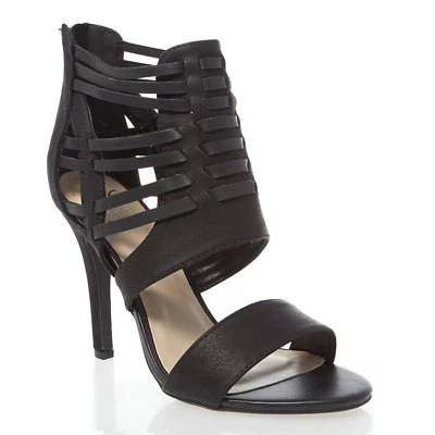 Nuevo zapato sandalia gladiador puño recortado con tiras punta abierta para mujer tacón alto Foto 1 de 4