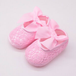 Newborn Kids Baby Girl Toddler Soft Crib Shoes Anti-slip Prewalker Walking Shoes