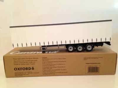 Remorque Moderne Blanche OXFORD CARARAMA CR027 1/50 - Photo 1/4