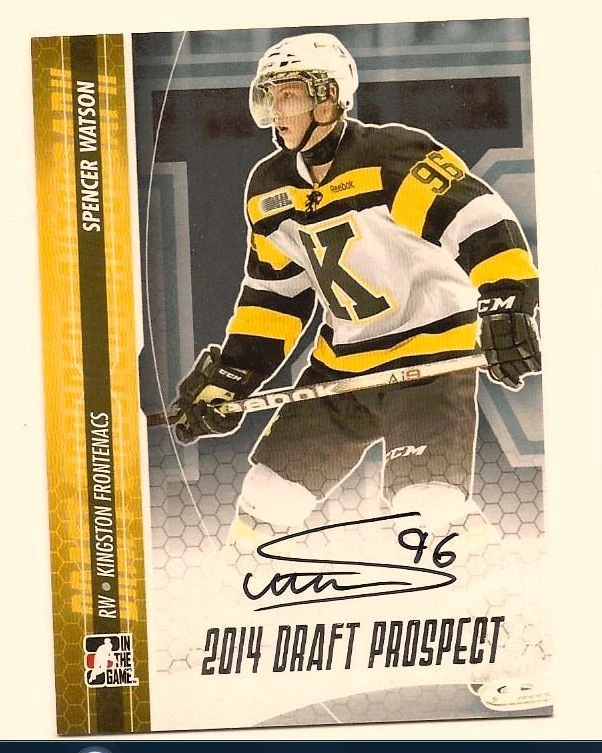 SPENCER WATSON 2014 LEAF IN THE GAME ITG DRAFT PROSPECTS ON CARD SILVER AUTO - Image 1 of 1