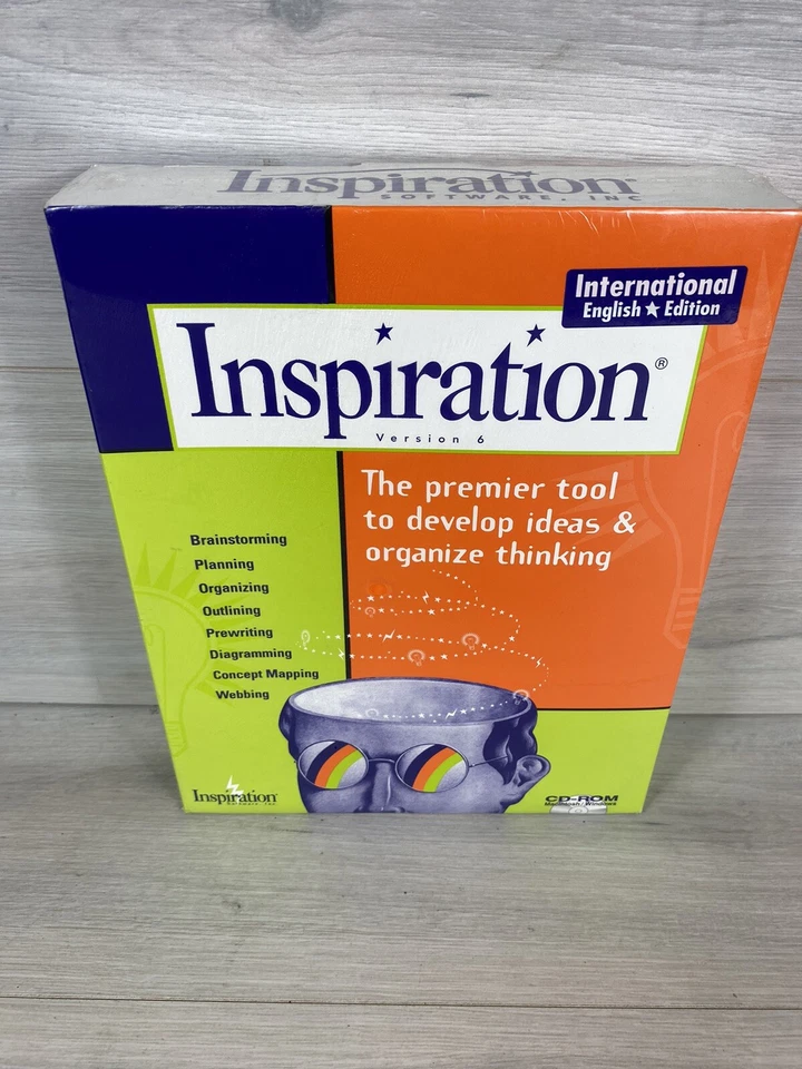 Vintage Inspiration Version 6.0 Brain Tool Software  Still Sealed Cd Rom. - Image 1 of 4