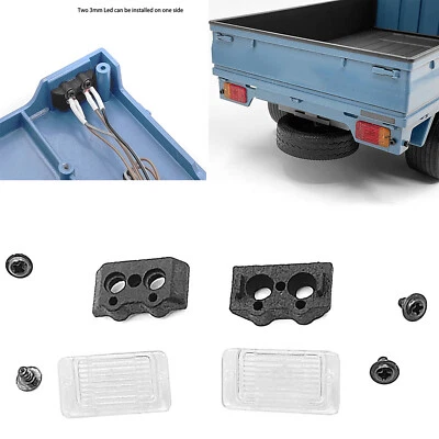 Taillight Lights Lamp for WPL D12 RC Climbing Cars Simulation Drift Truck 1/10 - Image 1 of 4