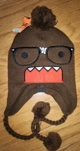 Domo Kun Lappland Ohrenklappe Hut braun Monster Quasten - Bild 1 von 4
