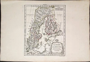 Early Map of Sweden Titled "La Suede", Robert de Vaugondy, C. 1770 - Picture 1 of 1