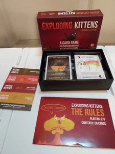 [Open Box] Exploding Kittens 2020 Original Edition Card Game Fully Complete New - Picture 1 of 8