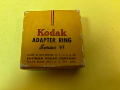 Kodak Series VI- 2 Piece Aadaptor Ring (1-9/16 inch)(39.5 mm) w/Box - Image 1 of 4
