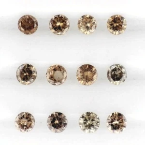 DIAMANTE CHAMPÁN 2,25 MM CORTE REDONDO TODO NATURAL VENDIDO POR PIEDRA F-2814 - Imagen 1 de 1