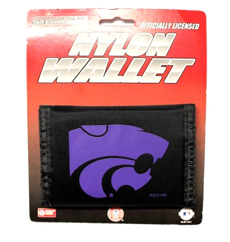 NCAA Rico Industries Nylon Trifold Wallet Kansas State Cover