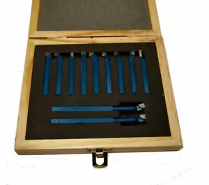 11PC BRAZED BORING TURNING TOOL LATHE CUTTER SET 8MM RDGTOOLS - Picture 1 of 2