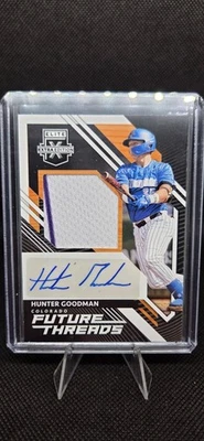 2021 Elite Extra Edition - Future Threads Signatures Hunter Goodman #FTS-HG RC! - Image 1 of 2