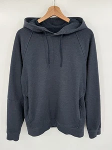 Lululemon City Sweat Hoodie Mens Medium Heathered Navy Sweatshirt Terry - Picture 1 of 7