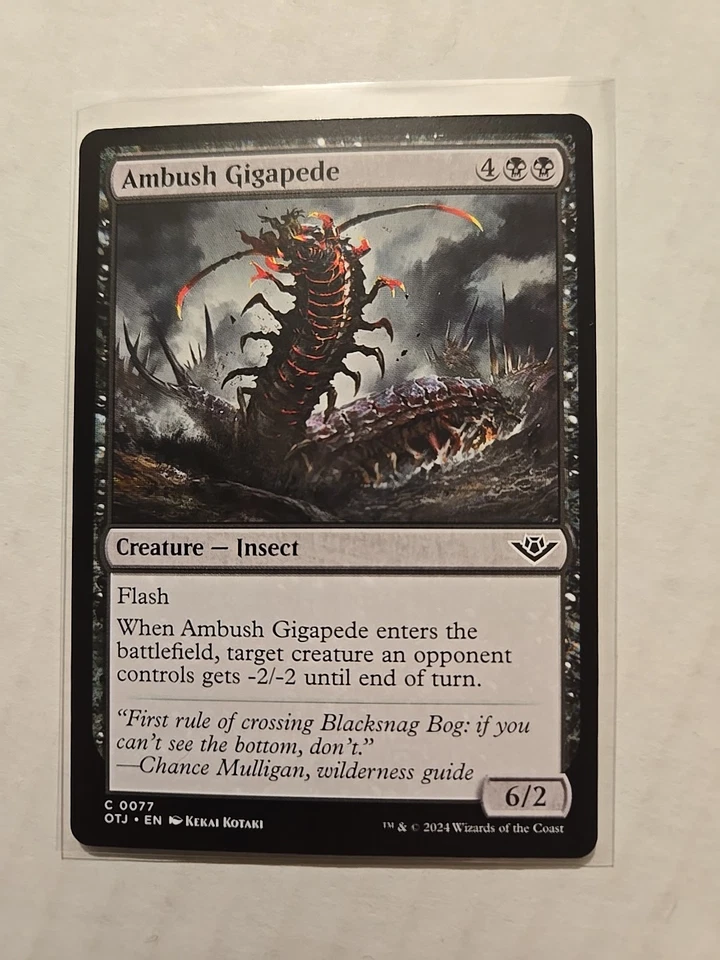 Ambush Gigapede - Outlaws of Thunder Junction - LP - Common - Creature - MTG  - Image 1 of 1