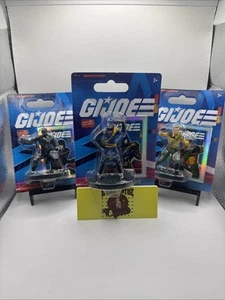Mini figura de acción GI Joe con tarjeta de bonificación - Cobra Commander Snake Eyes Duke conjunto de 3 - Imagen 1 de 2