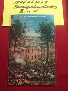 Centenario de la Guerra Civil en Dixie - Batalla de Atlanta, postal de los años 60. Espalda limpia - Imagen 1 de 2