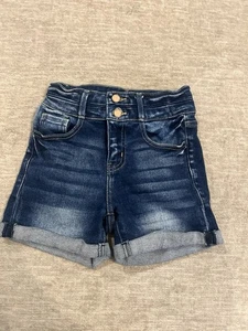 KanCan Signature Girls High Rise Jean Shorts Size 12 - Picture 1 of 7