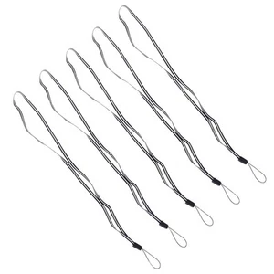 5pcs Neck Straps Cellphone Deorative Hanging Ropes for Work Chest School (Black) - Zdjęcie 1 z 11