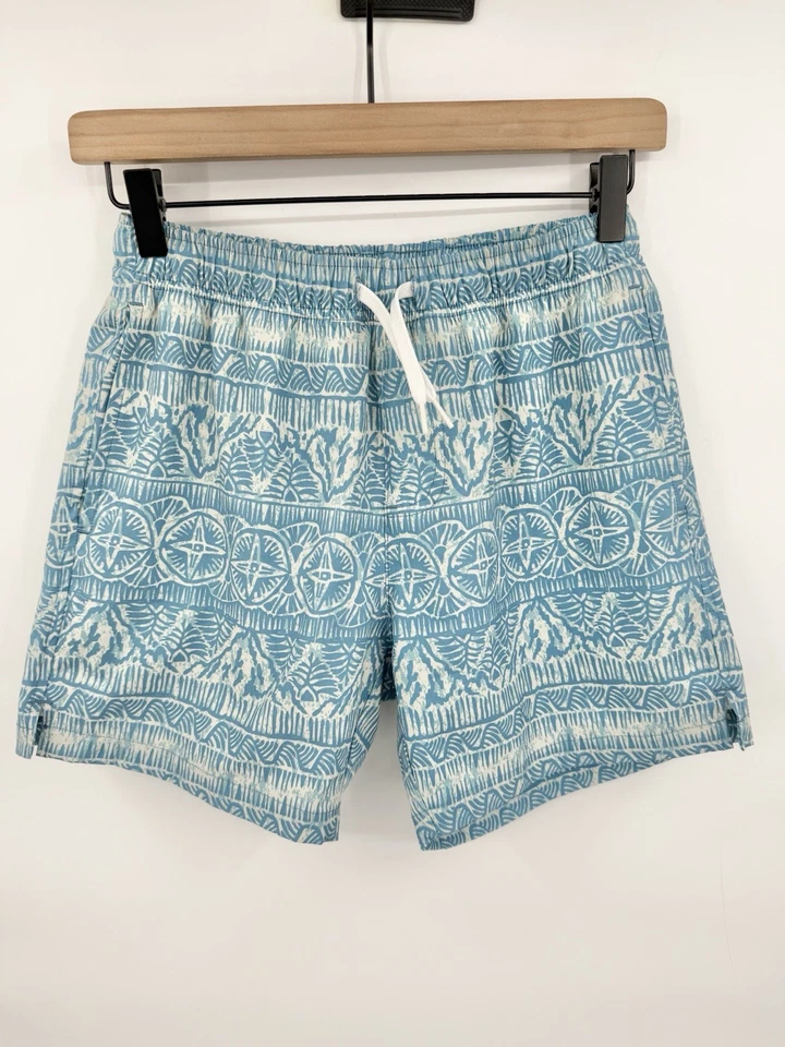 Costume da bagno uomo fondo orso piccolo geometrico 5,5" spiaggia surf foderato in rete - Immagine 1 di 4