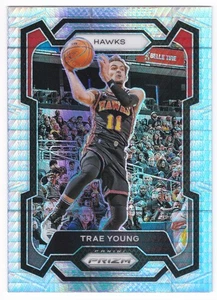 2023-24 Panini Prizm Trae Young #3 Hyper Prizm SP Refractor Parallel Hawks - Picture 1 of 2