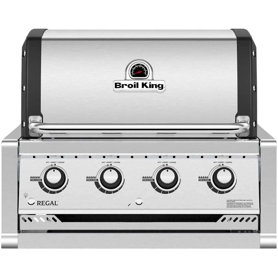 Broil King Regal S420 Stainless Steel 4-burner Built-in Gas Grill Head Natural
