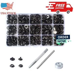 70 Sets 15mm 5/8" Heavy Duty Metal Snap Fasteners Kit w/ Tool for Leather Sewing - Picture 1 of 7
