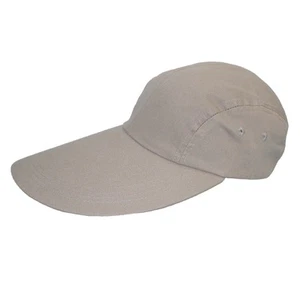 CTM Cotton Long 5 Inch Bill Visor Baseball Cap - Picture 1 of 11
