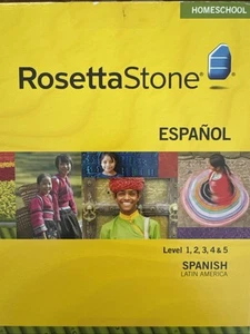 Rosetta Stone Spanish (Latin America) Level 1, 2, 3, 4 & 5 Homeschool Edition V3 - Picture 1 of 3