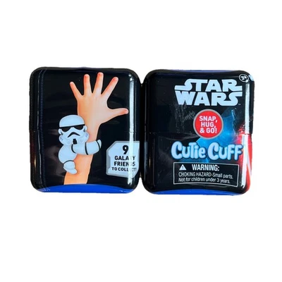 2 Star Wars Cutie Cuff (Snap, Hug, & Go) Slap Wristband Plush Toy Sealed In Box - Image 1 of 3