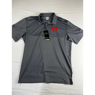 Polo de golf Callaway Opti-Dri gris manga corta para hombre mediano nuevo con etiquetas p2/20 Foto 1 de 4