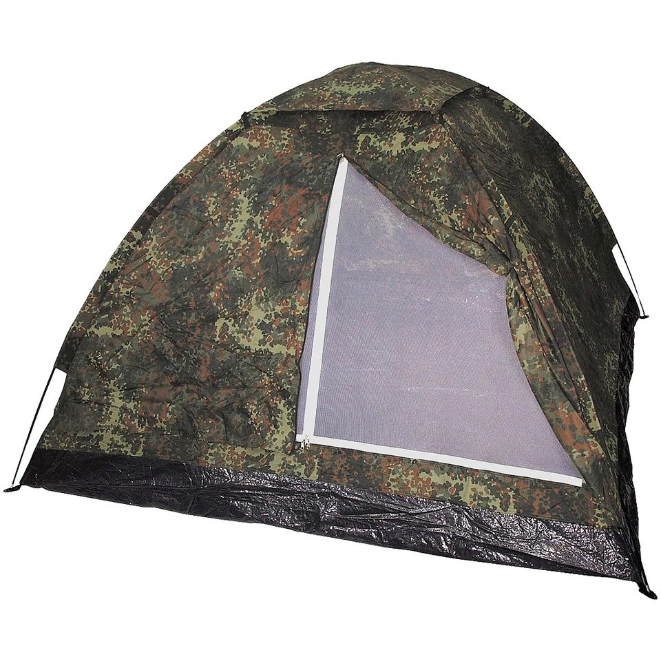 MFH Gran 3 Persona Monodom Tienda Cámping Airsoft Pescar Festival Flecktarn Camo - Imagen 1 de 1