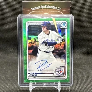 2020 Bowman Chrome Philip Clarke Prospect Green Refractor Auto /99 Blue Jays - Picture 1 of 10