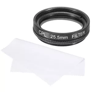 25.5mm Circular Polarizer Filter, Polarizing Filter with Cleaning Cloth - Photo 1 sur 7