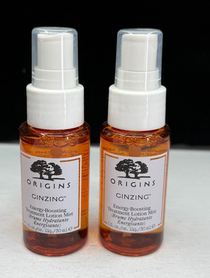 Origins Ginzing Energy Boosting Tratamiento Loción Bruma 2 OZ en total [LOTE DE 2] Foto 1 de 4