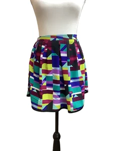 CATO Girls Lined Colorful Geometric Pleated Skirt - Size Medium (10-12) - Picture 1 of 5