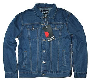 VILLAINY DENIM CO Men's DENIM JACKET Western Style Trucker NEW & IN STOCK - Picture 1 of 3