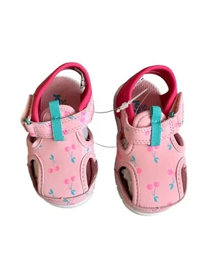 Simple Joys Carters New Pink Toddler Girls Water Sandals Size 5M Cherry Print - Image 1 of 4