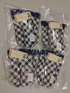 Lot of FOUR Longaberger RARE Blue Ribbon Pride Basket liners MINT FREE SHIPPING! - Picture 1 of 1