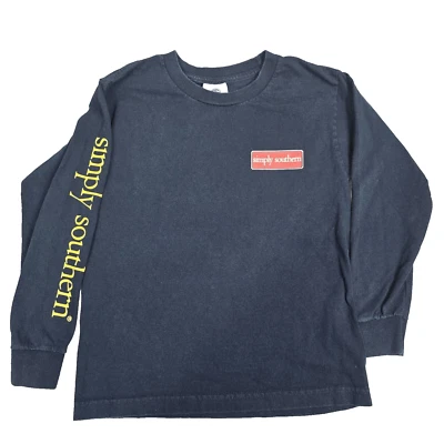Simply Southern Youth Girls Long Sleeve T Shirt with Elephant Size S - Image 1 of 4