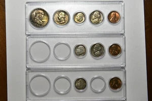 1955 PDS United States Mint Sets | High Grade, Uncirculated - Fabulous Toning - Picture 1 of 2