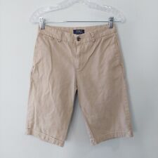 Polo Ralph Lauren kid's shorts Size 16 khaki Tan 12in inseam 9in rise pockets