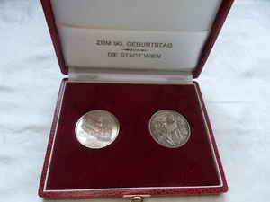 2 x 500 Schilling Österreich - 925 Silber - 1997 - im Etui der Stadt Wien - Bild 1 von 8