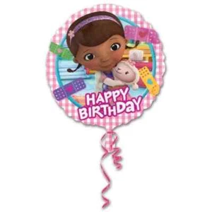 Doc McStuffins Disney Junior Kids Birthday Party 17" Foil Balloon - Picture 1 of 1
