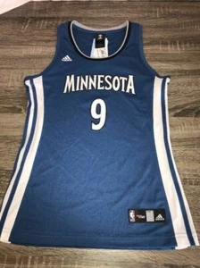 NWT Womens Adidas Minnesota T-Wolves Rubio Jersey Sz Small $70 Retail - Picture 1 of 7