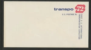 US 65, 1972 8c TRANSPORTATION EXPO, STAMPED ENVELOPE, MNH (US3926K) - Picture 1 of 1