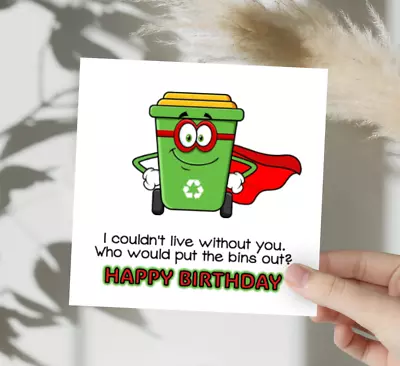 LAUGHING LEMON PRINTS Funny Rude Birthday Card Cute Husband Wife Boyfriend Girlfriend Fiancé Bday /MZ