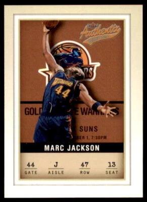 2001-02 Fleer Authentix Golden State Warriors  #47 Marc Jackson  - Image 1 of 2