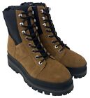 New Marc Fisher Women’s Size 7 Brown Sashia Platform Combat Boot Leather Suede