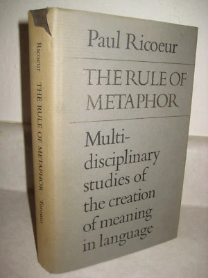 RULE OF METAPHOR Paul Ricoeur PHILOSOPHY 1st Edition Science Language Studies - Image 1 of 4