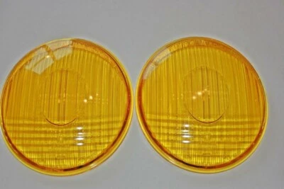 Porsche 356 VW Bug Set Bosch Headlight Lenses Yellow Symmetric Foto 1 de 2