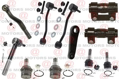 4WD Ford Super Duty F250 99 Front Suspension Ball Joints Tie Rods End Sway Bar - Image 1 of 4