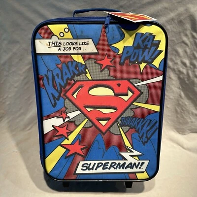 EQUIPAJE RODANTE SUPERMAN con asa retráctil (16" x 12" x 6") Foto 1 de 4